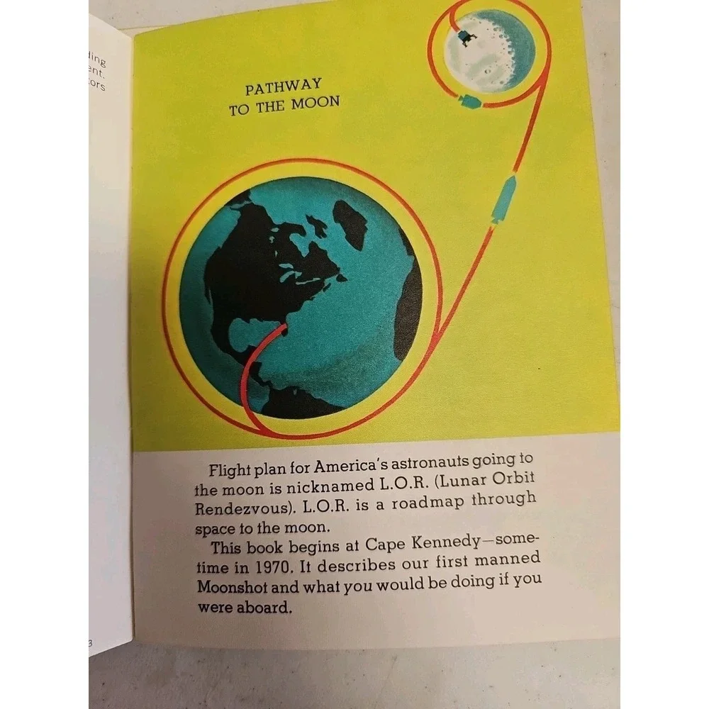Apollo Mission Moonshot 1970 Book by‎ Martha Lomask TWA Flying Library 1969